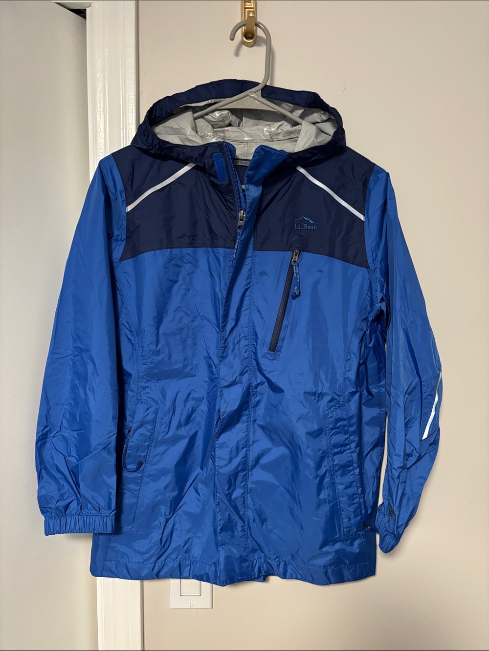 LL Bean boys Tek anorak rain jacket